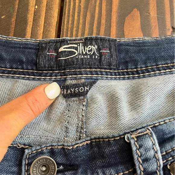 Men’s Silver Jeans Grayson Straight Leg 40 x 30 - Picture 8 of 9